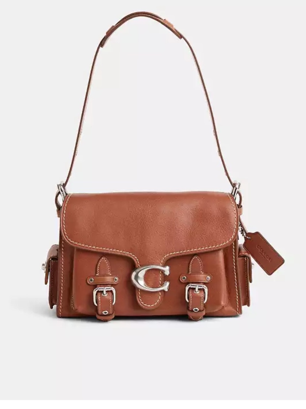 Coach 🤎  Western Cargo Tabby Burnished Amber Leather  Shoulder bag NWT